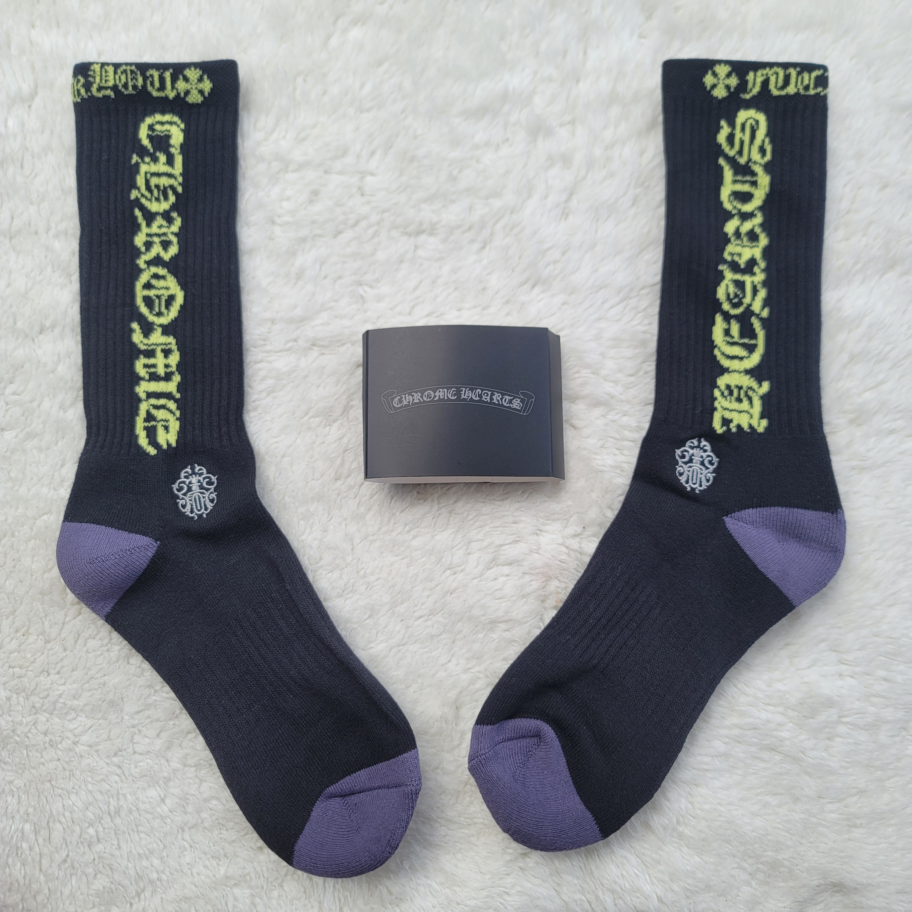 Chrome Heart Socks Single Pair Crew Sock - Multiple Styles