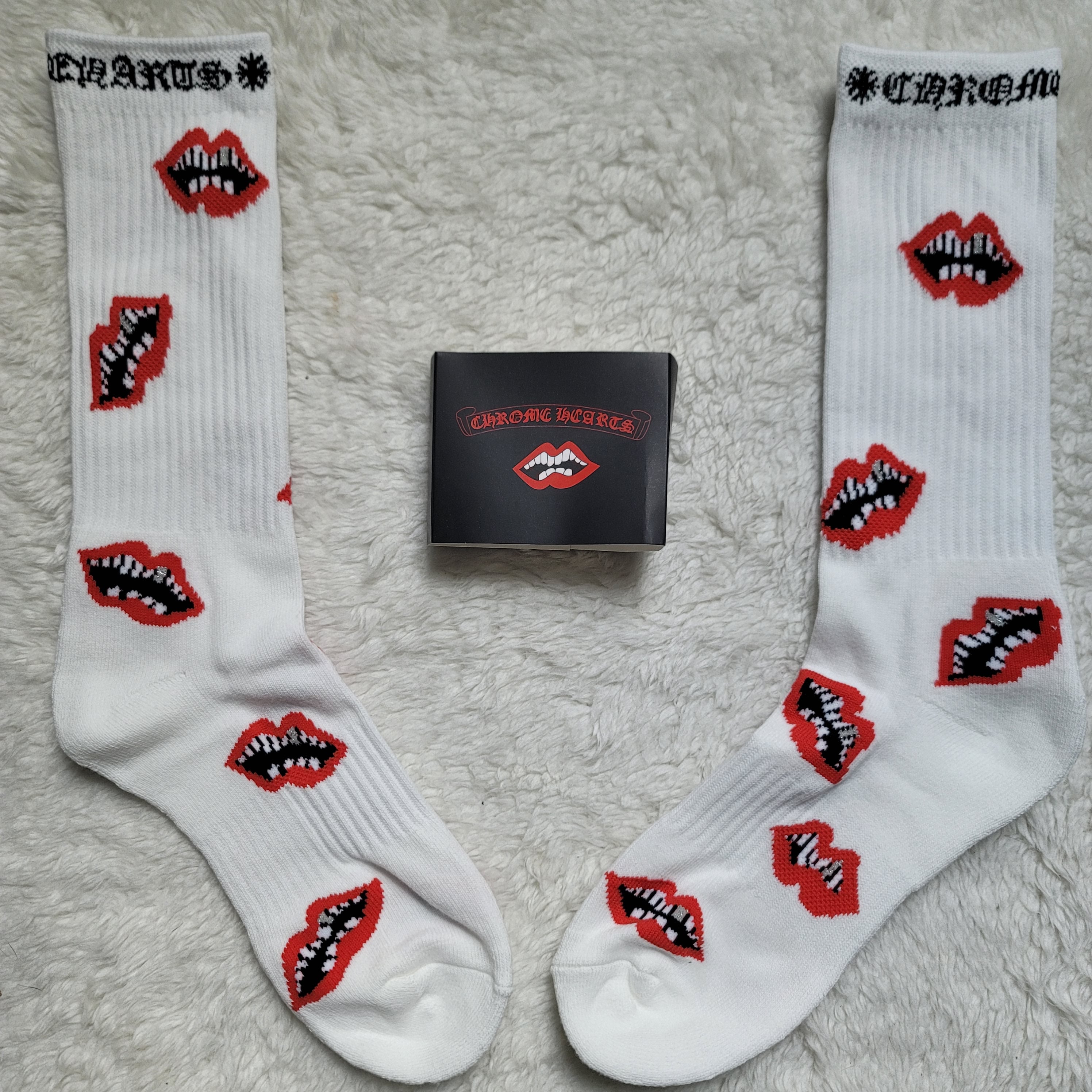 Chrome Heart Socks Single Pair Crew Sock - Multiple Styles