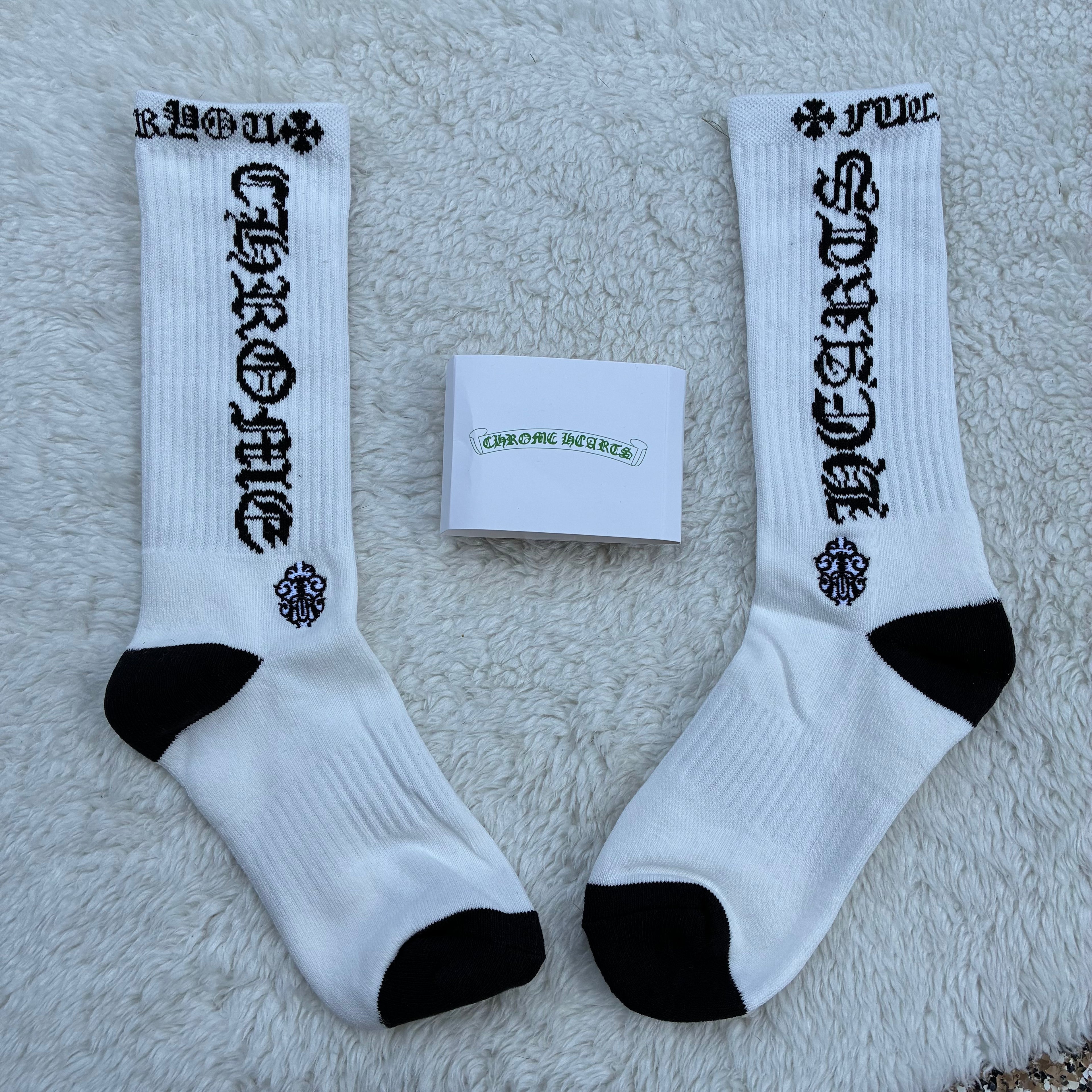 Chrome Heart Socks Single Pair Crew Sock - Multiple Styles