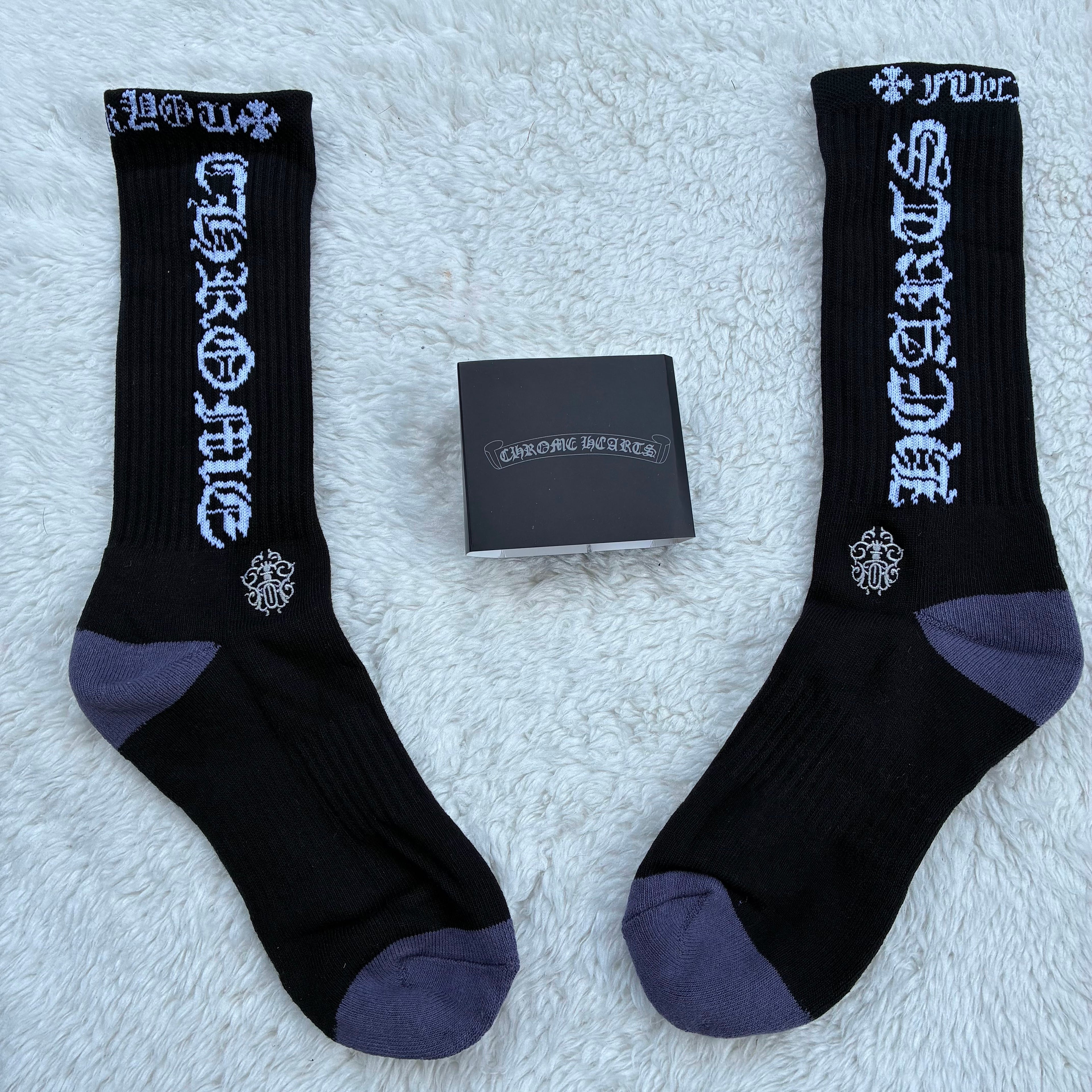 Chrome Heart Socks Single Pair Crew Sock - Multiple Styles