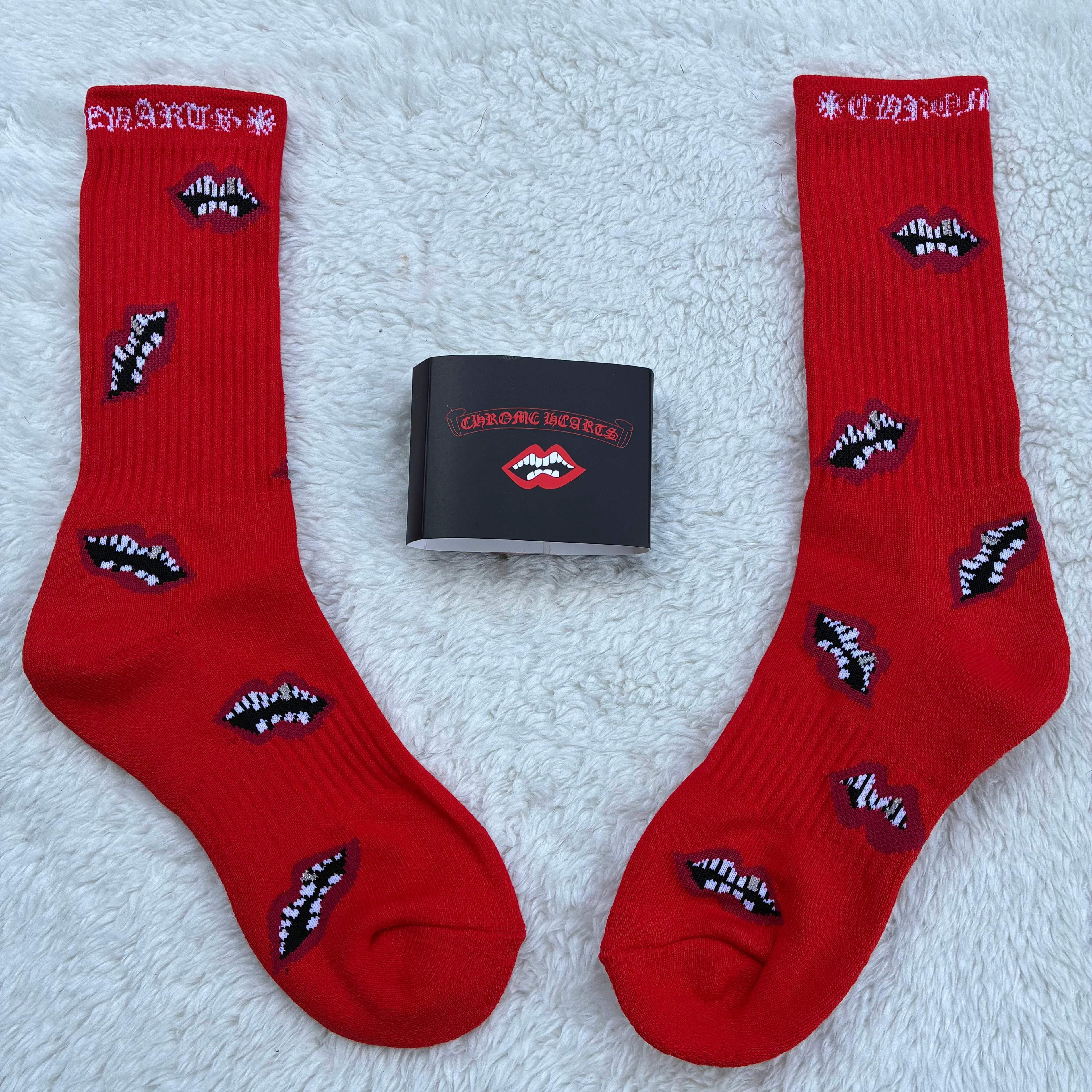 Chrome Heart Socks Single Pair Crew Sock - Multiple Styles